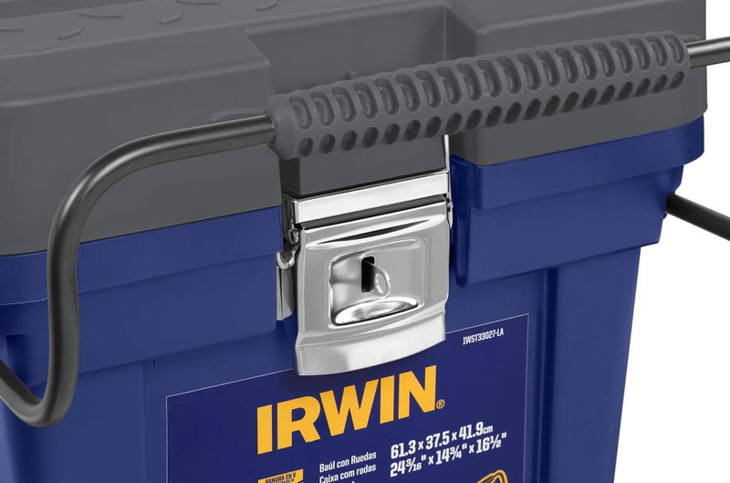 Irwin Caixa Organizadora Contractor com Rodas, Ideal para Organizar e Transportar Ferramentas, Modelo IWST33027